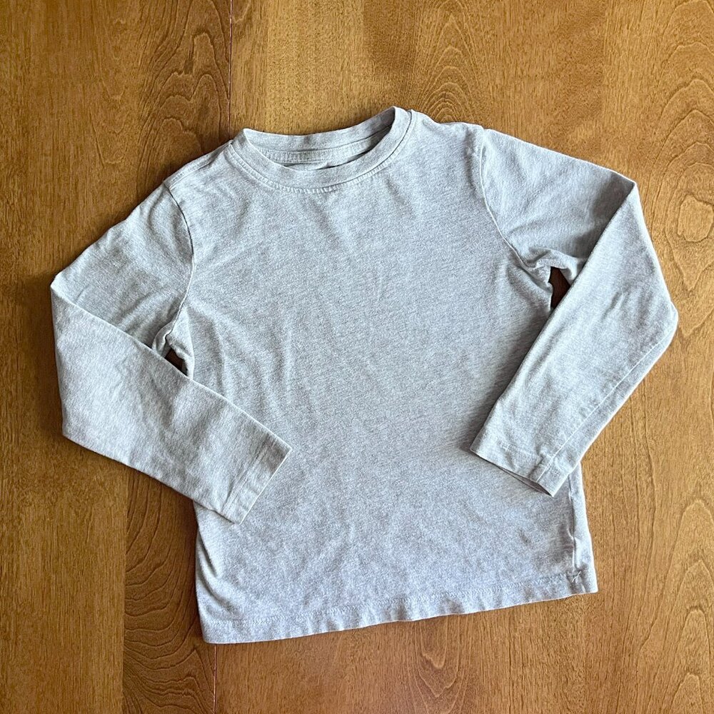 Lands' End gray shirt 5-6